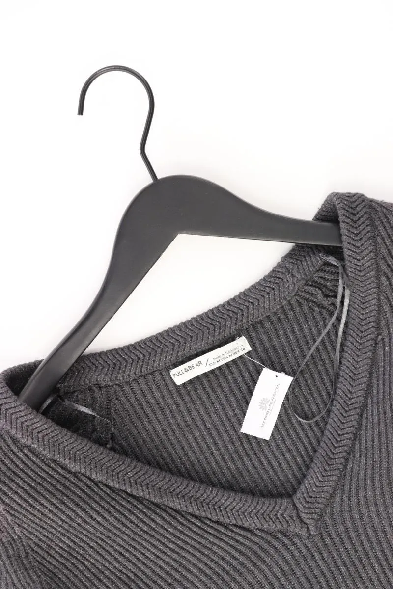 Pull&Bear Grobstrickpullover Gr. M grau aus Polyester
