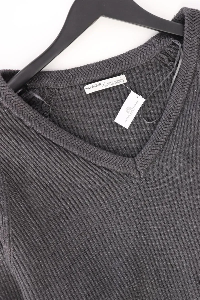 Pull&Bear Grobstrickpullover Gr. M grau aus Polyester