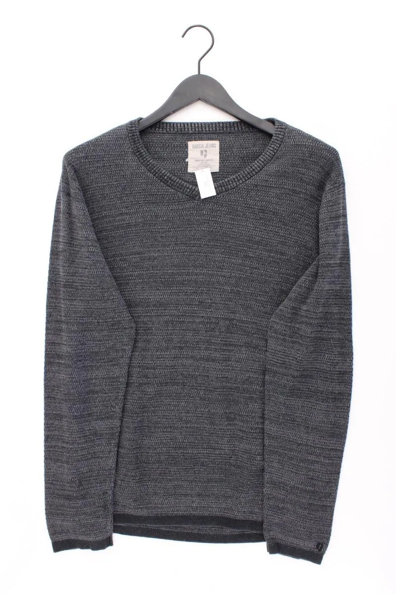 Garcia Jeans Feinstrickpullover für Herren Gr. XL grau aus Baumwolle
