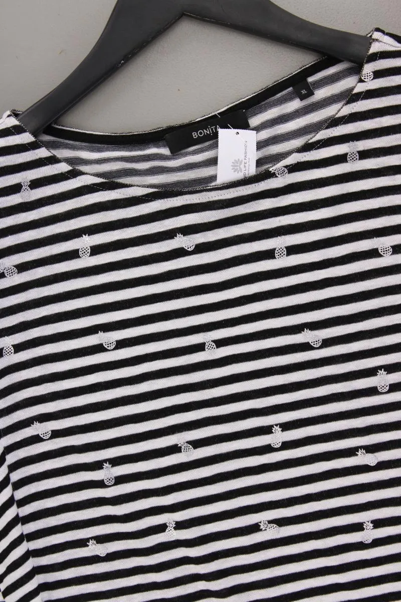 Bonita Ringelshirt Gr. XL gestreift Kurzarm schwarz