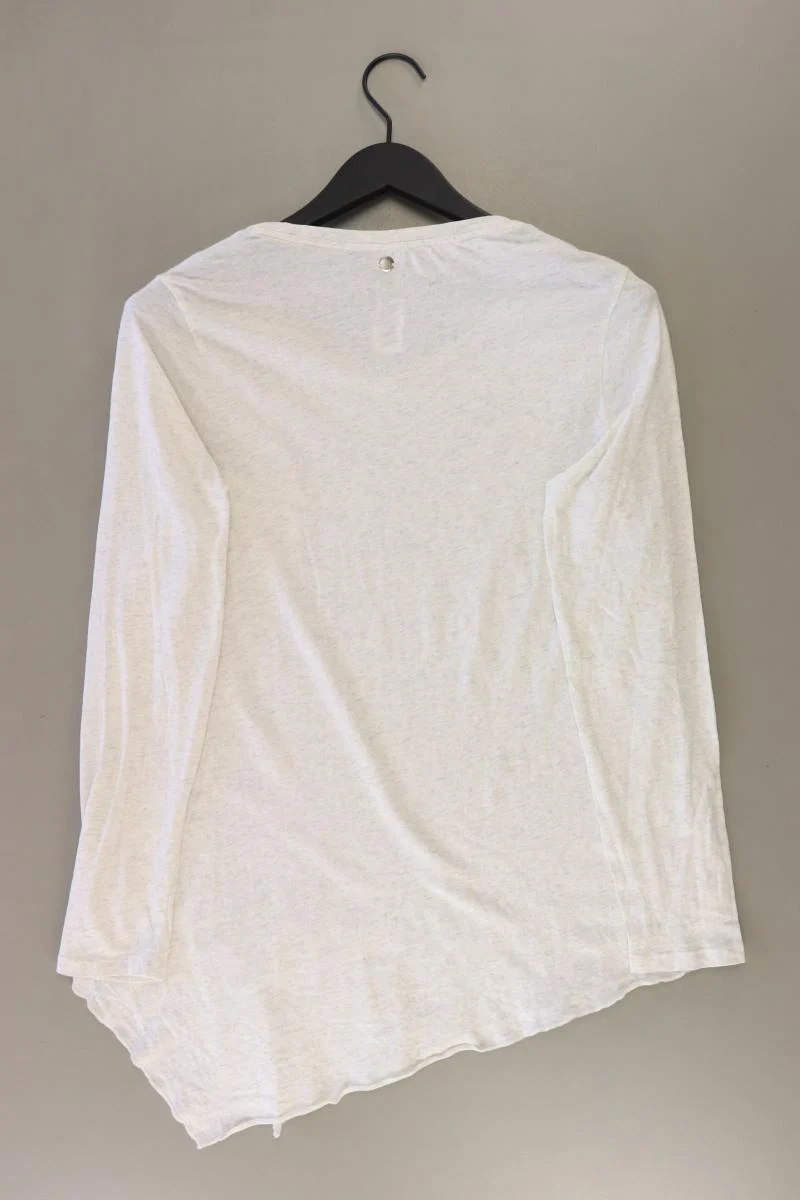 s.Oliver Longsleeve-Shirt Gr. 40 Langarm mit Pailletten creme aus Baumwolle