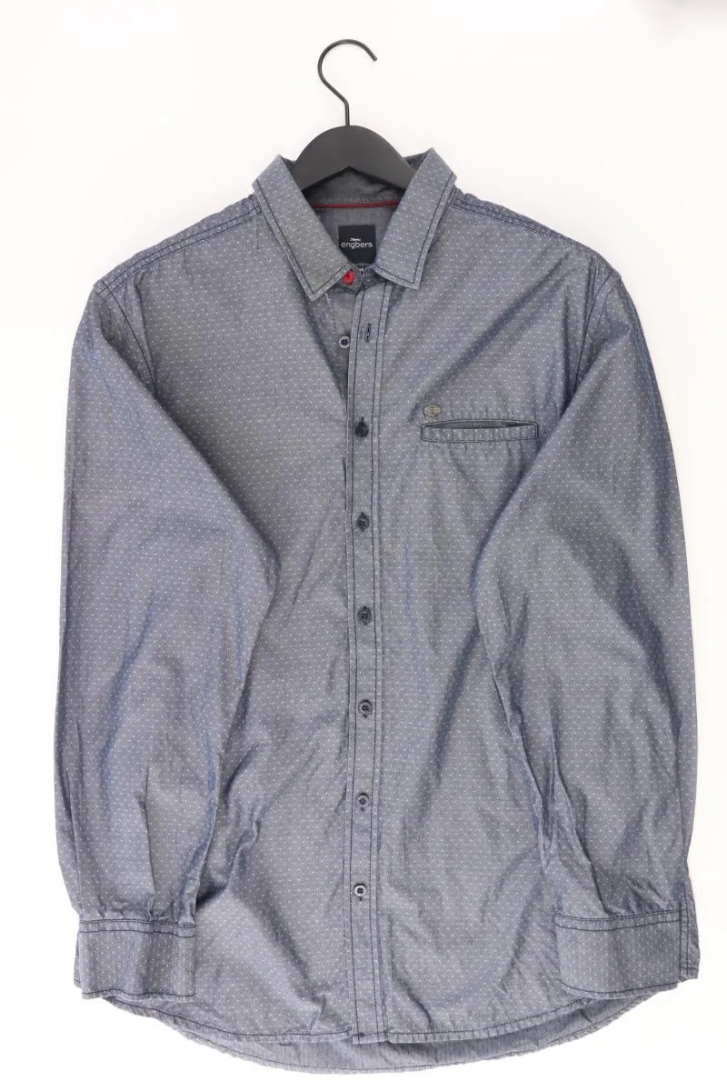 Engbers Langarmhemd für Herren Gr. XL blau