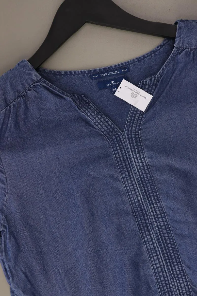 Tom Tailor Kurzarmkleid Gr. 34 blau