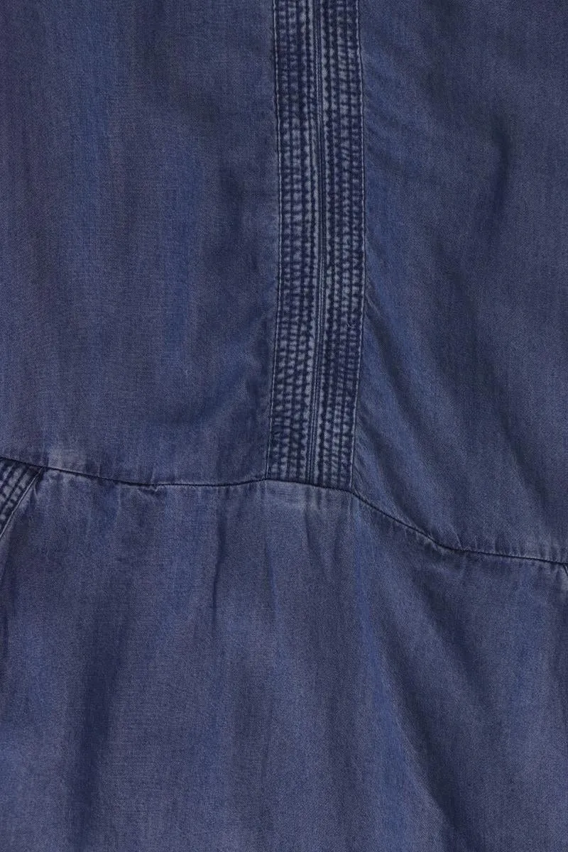 Tom Tailor Kurzarmkleid Gr. 34 blau