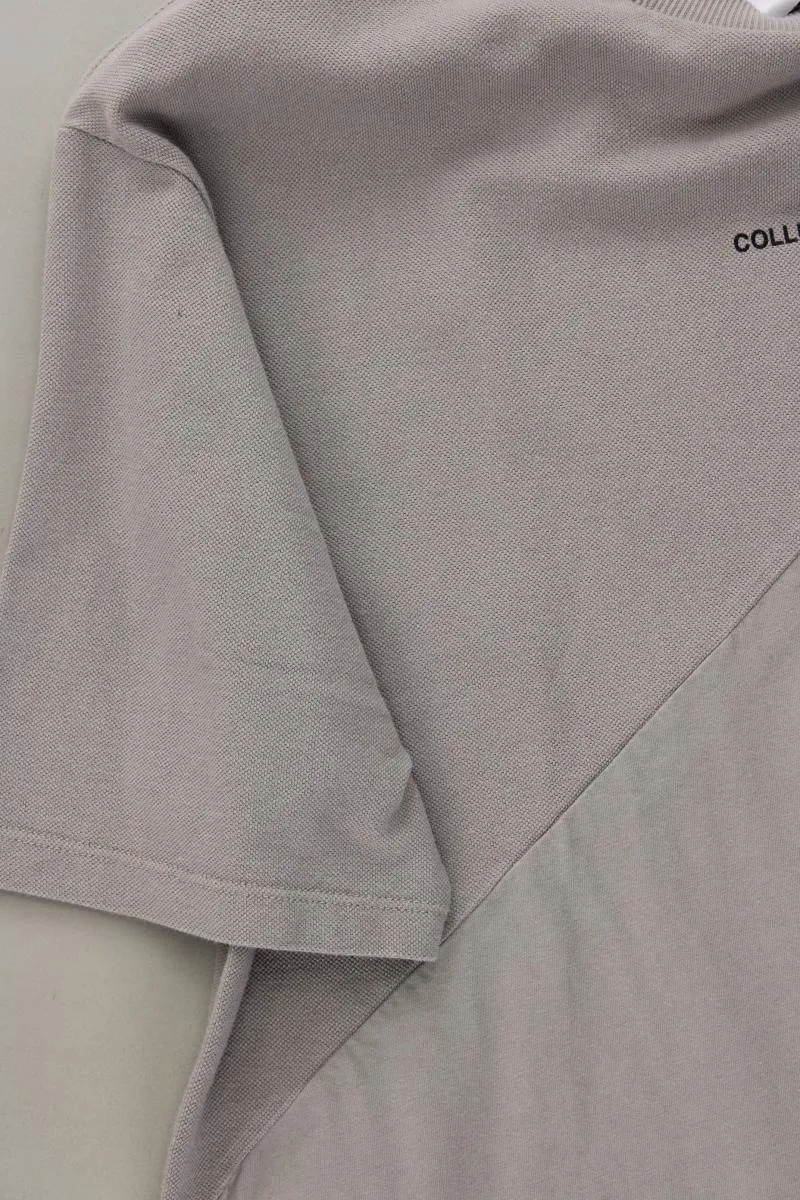 COLLUSION T-Shirt für Herren Gr. S neuwertig Kurzarm grau aus Baumwolle