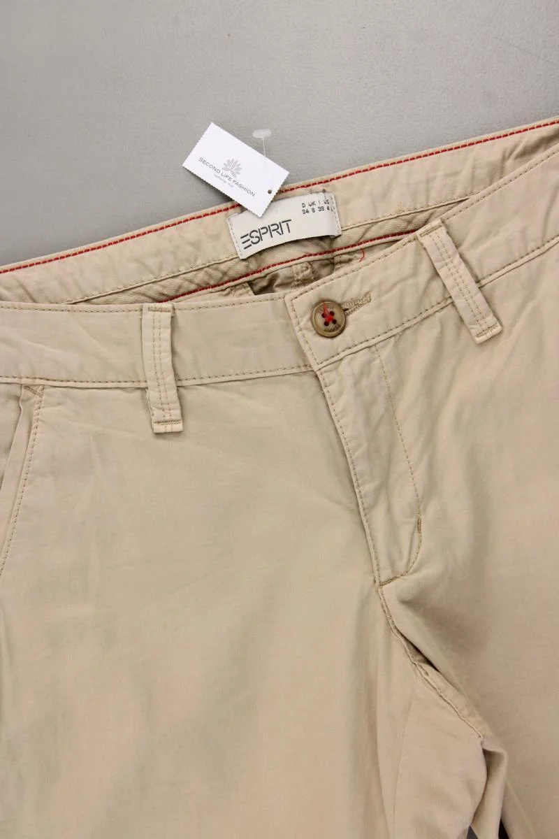 Esprit Chinohose Gr. 34 braun aus Baumwolle