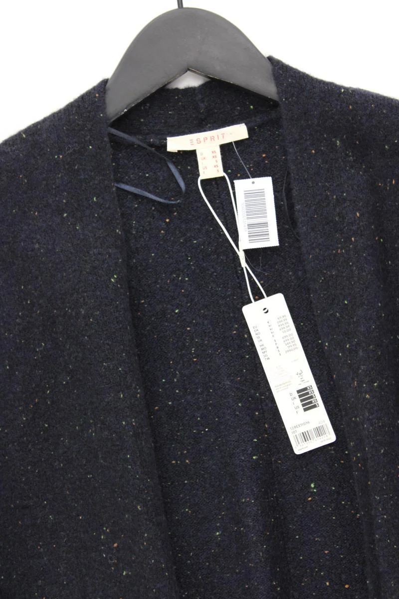 Esprit Strickjacke Gr. XS neu mit Etikett Neupreis: 69,99€! Langarm blau