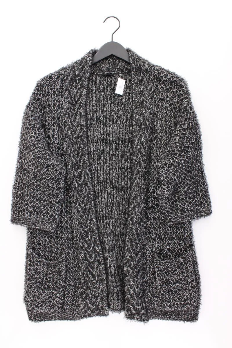 More&More Strickjacke Gr. 36 3/4 Ärmel grau aus Polyamid