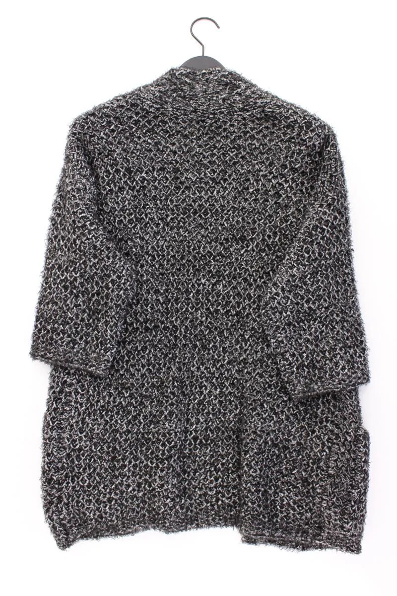 More&More Strickjacke Gr. 36 3/4 Ärmel grau aus Polyamid