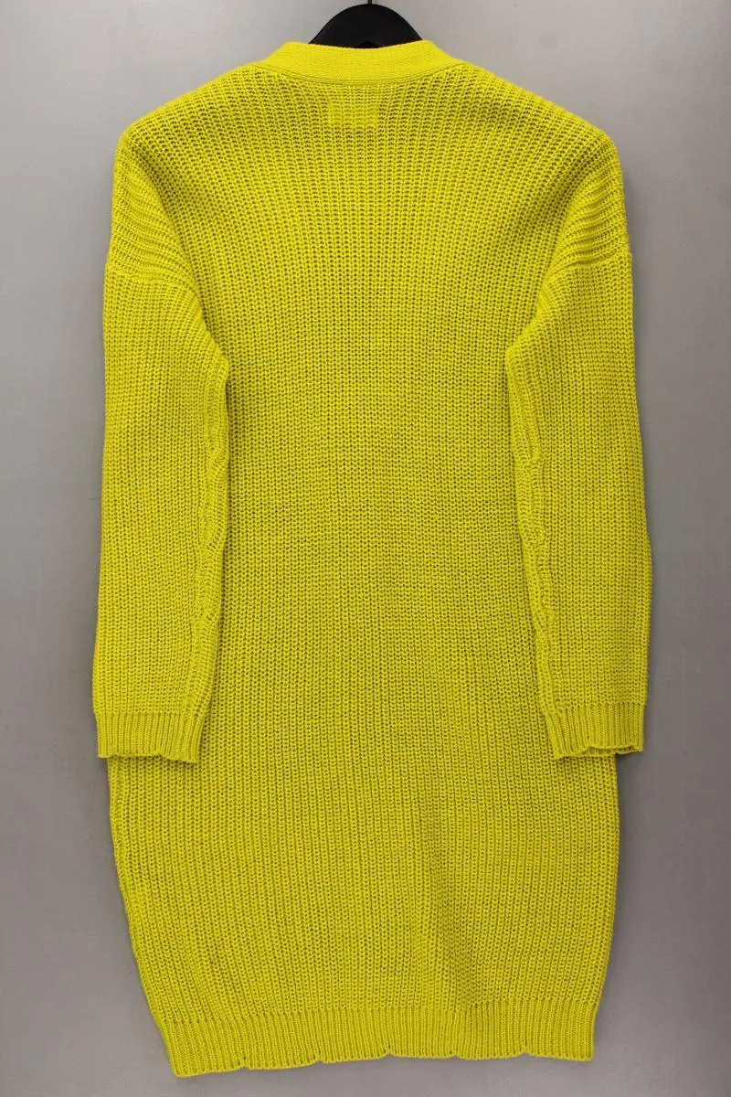 Reserved Strickjacke Gr. S Langarm gelb aus Polyacryl