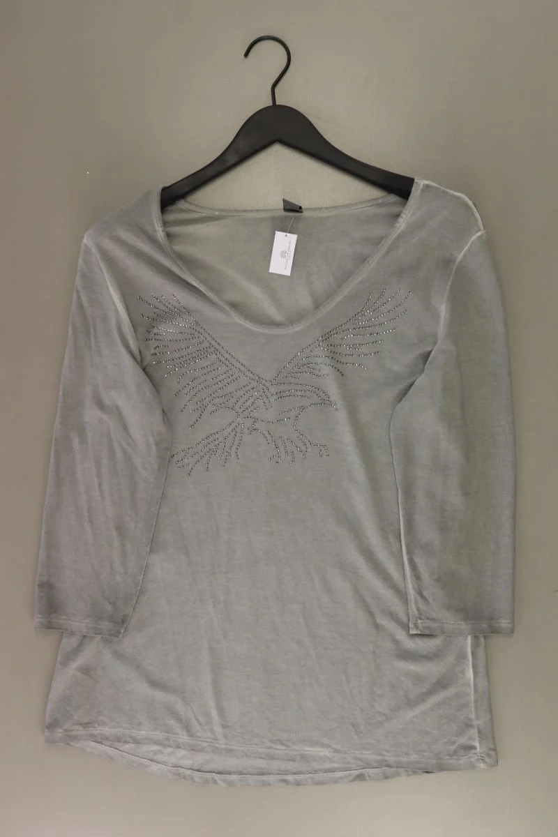 Sir Oliver Regular Shirt Gr. 44 3/4 Ärmel grau aus Modal
