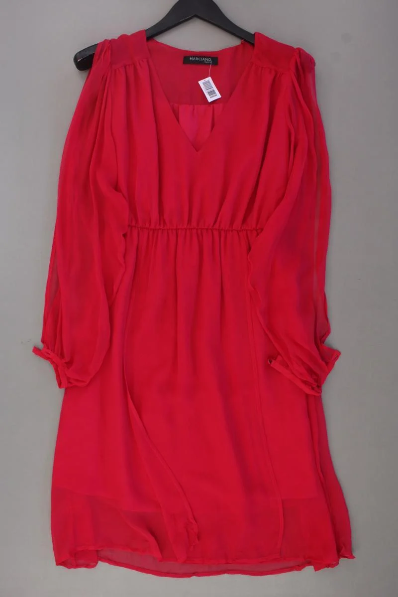 Marciano Guess Chiffonkleid Gr. 40 Langarm pink aus Seide