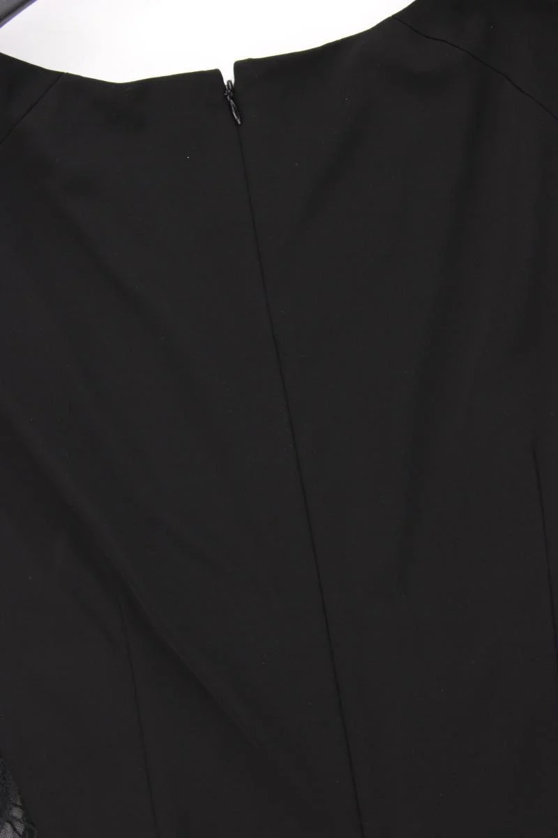 Zuhair Murad Abendkleid Gr. IT 48 (L) neuwertig Kurzarm schwarz aus Viskose