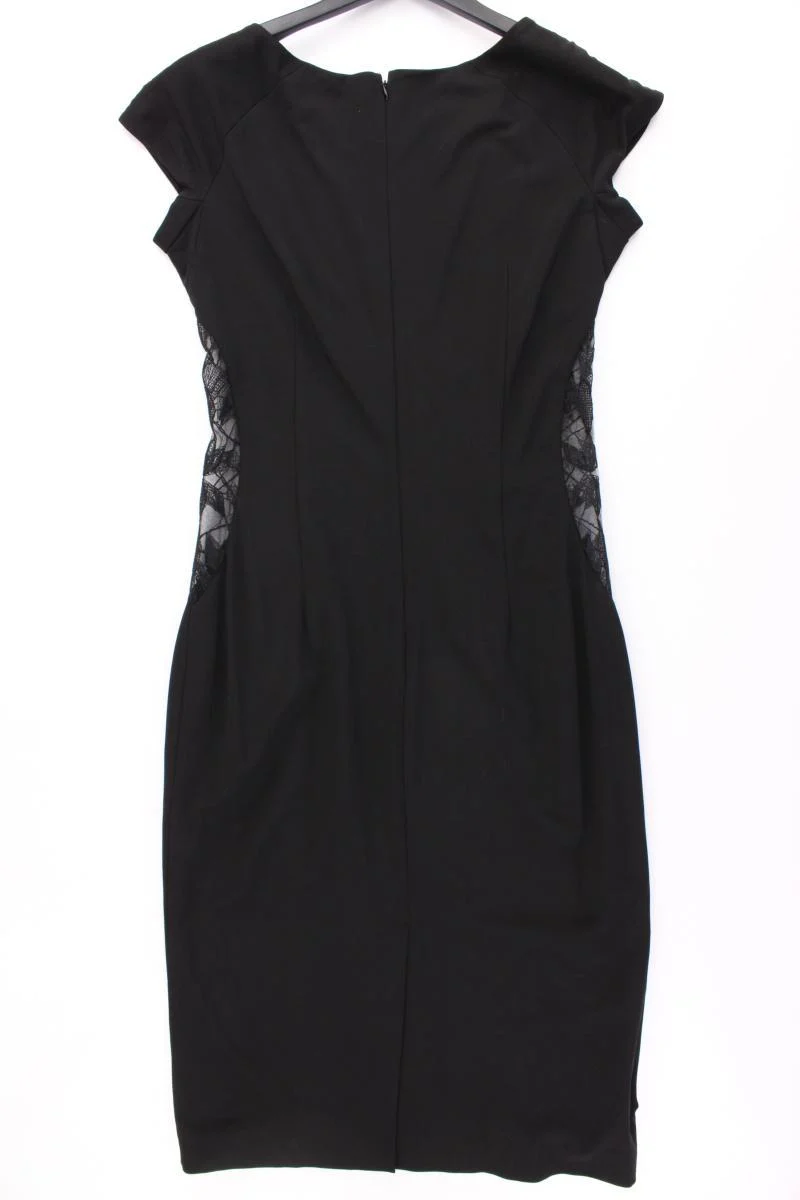 Zuhair Murad Abendkleid Gr. IT 48 (L) neuwertig Kurzarm schwarz aus Viskose