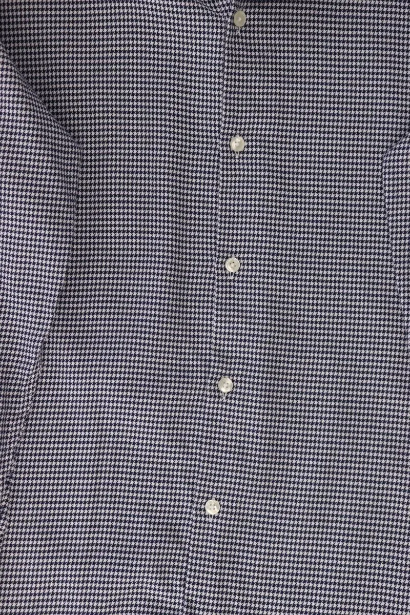Seidensticker Langarmhemd für Herren Gr. Hemdgröße 41 hahnentritt blau