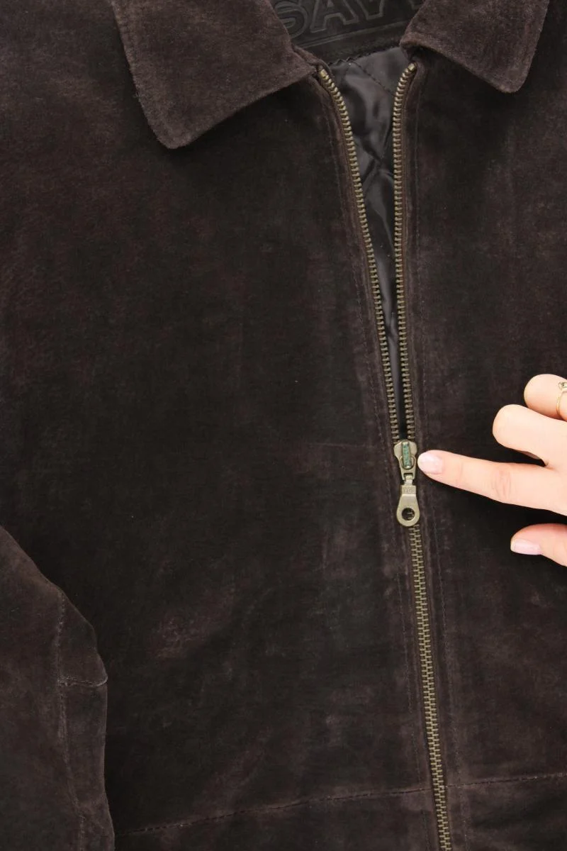 Savvy Lederjacke für Herren Gr. XL Vintage braun