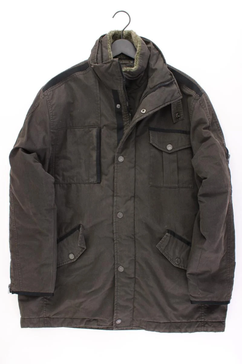 Engbers Lange Jacke für Herren Gr. 56 braun aus Baumwolle