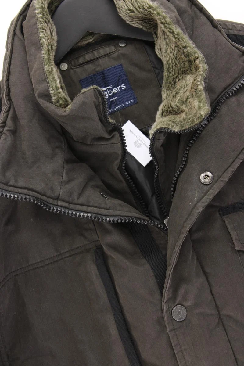 Engbers Lange Jacke für Herren Gr. 56 braun aus Baumwolle
