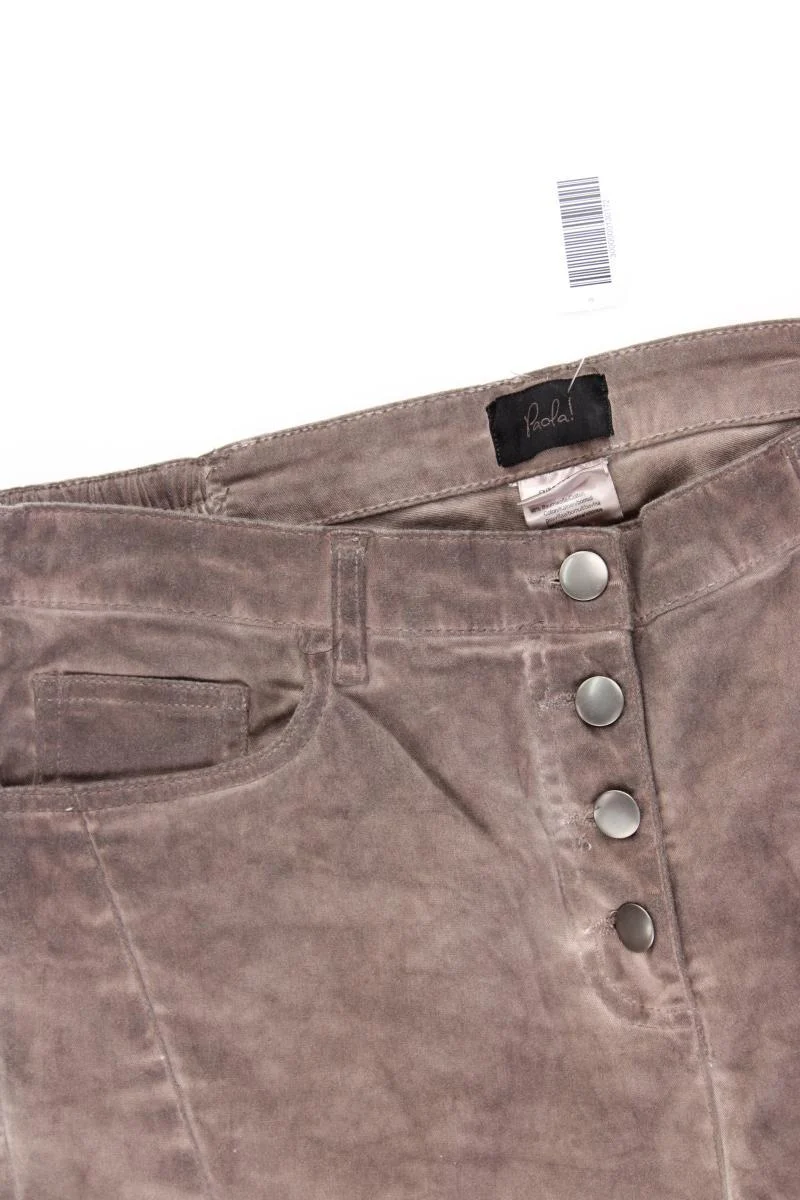 Paola 7/8 Hose Gr. Kurzgröße 22 braun aus Baumwolle