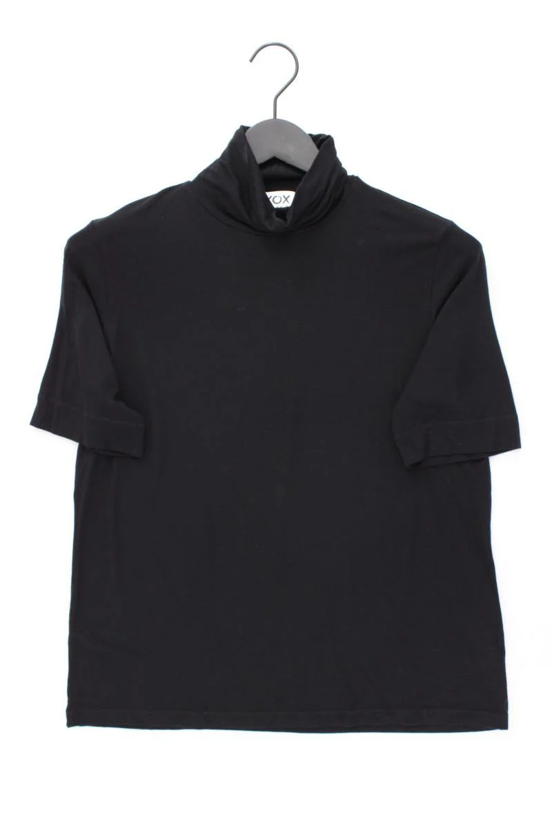 XOX Rollkragenshirt Gr. 42 Kurzarm schwarz aus Viskose