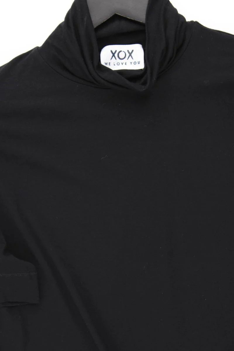 XOX Rollkragenshirt Gr. 42 Kurzarm schwarz aus Viskose