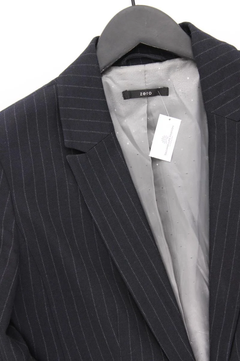 Zero Regular Blazer Gr. 36 gestreift blau aus Polyester