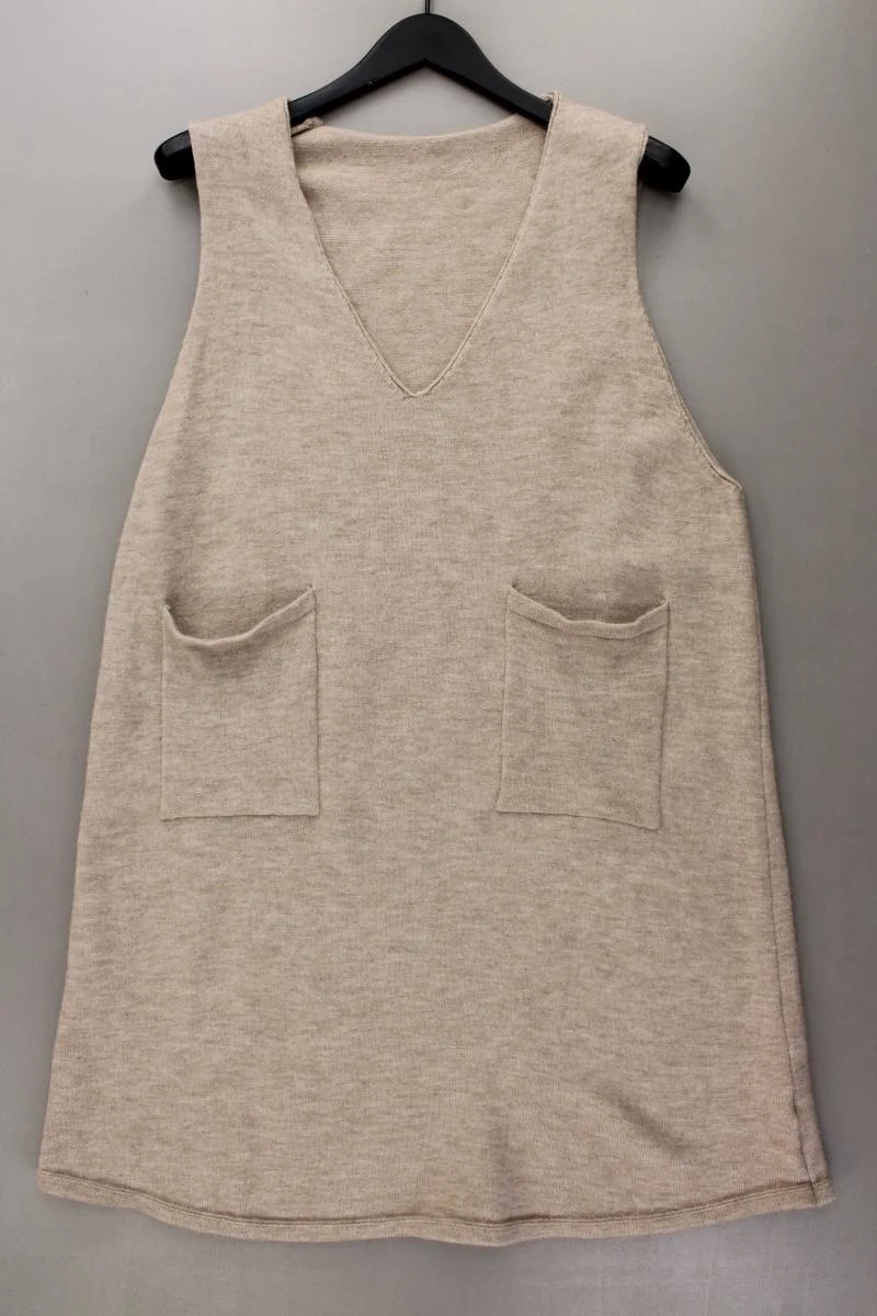 Shein Strickkleid Gr. XXL neuwertig Ärmellos braun aus Polyacryl