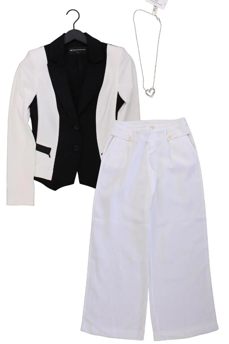 Second Hand Outfit Größe S mit Expresso Slim Blazer in Gr. 36 und Halskette