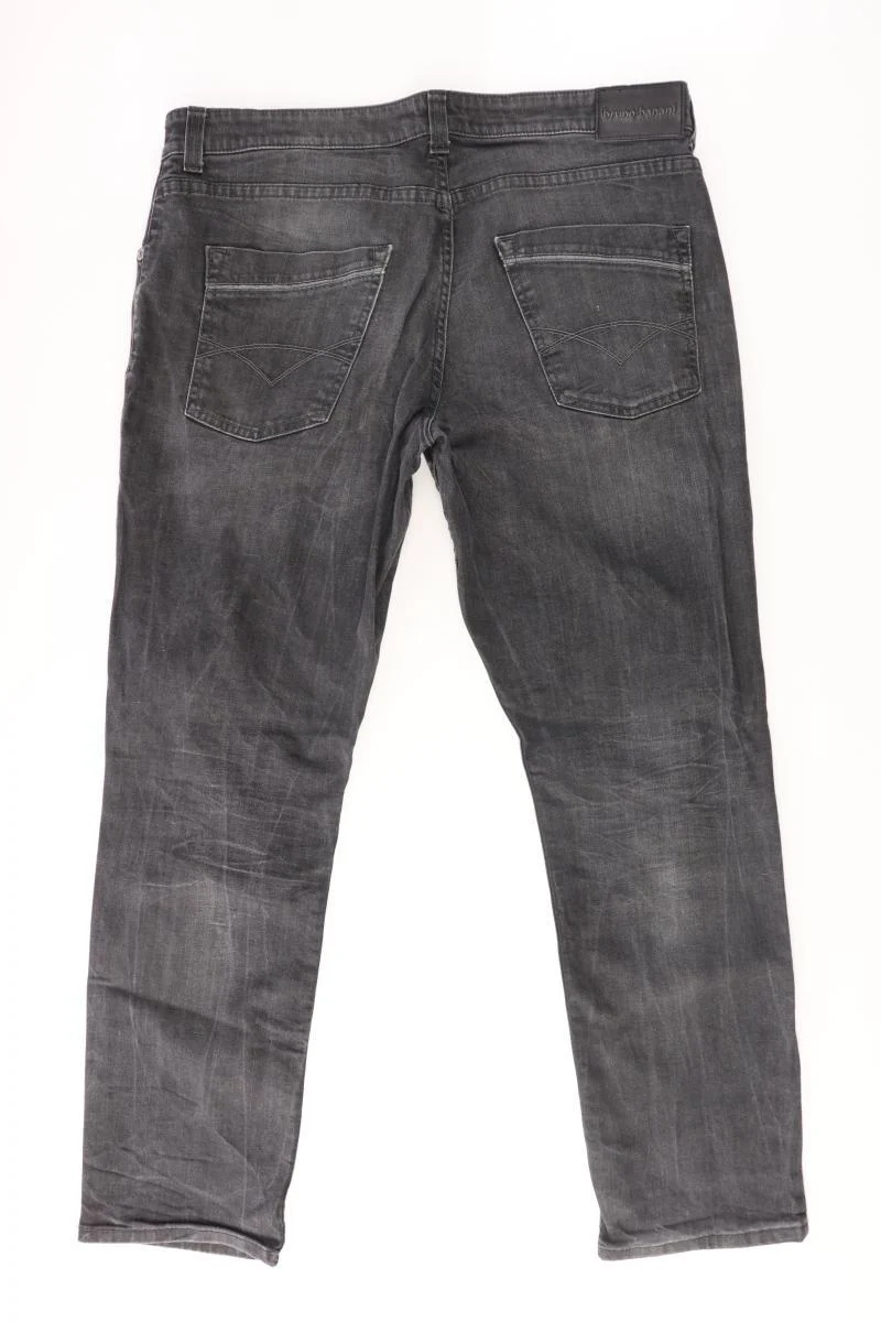 Bruno Banani Straight Jeans für Herren Gr. W38/L32 grau aus Baumwolle