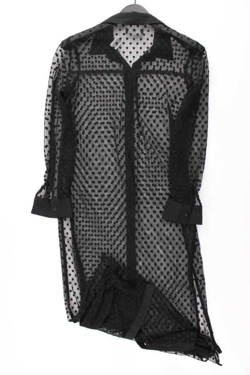 Bershka transparentes Kleid Gr. S Langarm schwarz