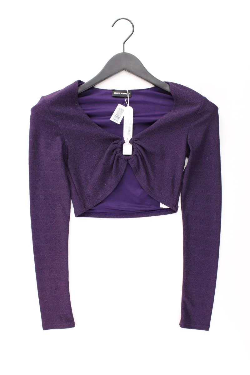 Tally Weijl Crop Glitzer Shirt Gr. S neu mit Etikett Neupreis: 20,99€! Langarm
