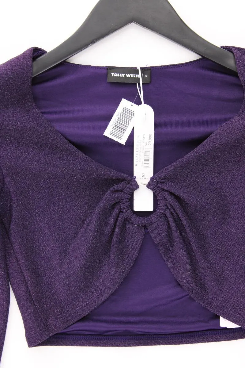 Tally Weijl Crop Glitzer Shirt Gr. S neu mit Etikett Neupreis: 20,99€! Langarm