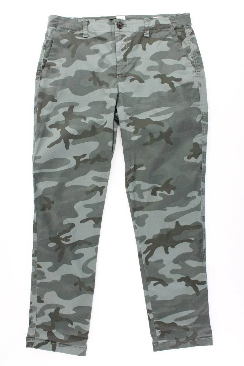 GAP Chinohose Gr. US 8 (M) camouflage olivgrün aus Baumwolle