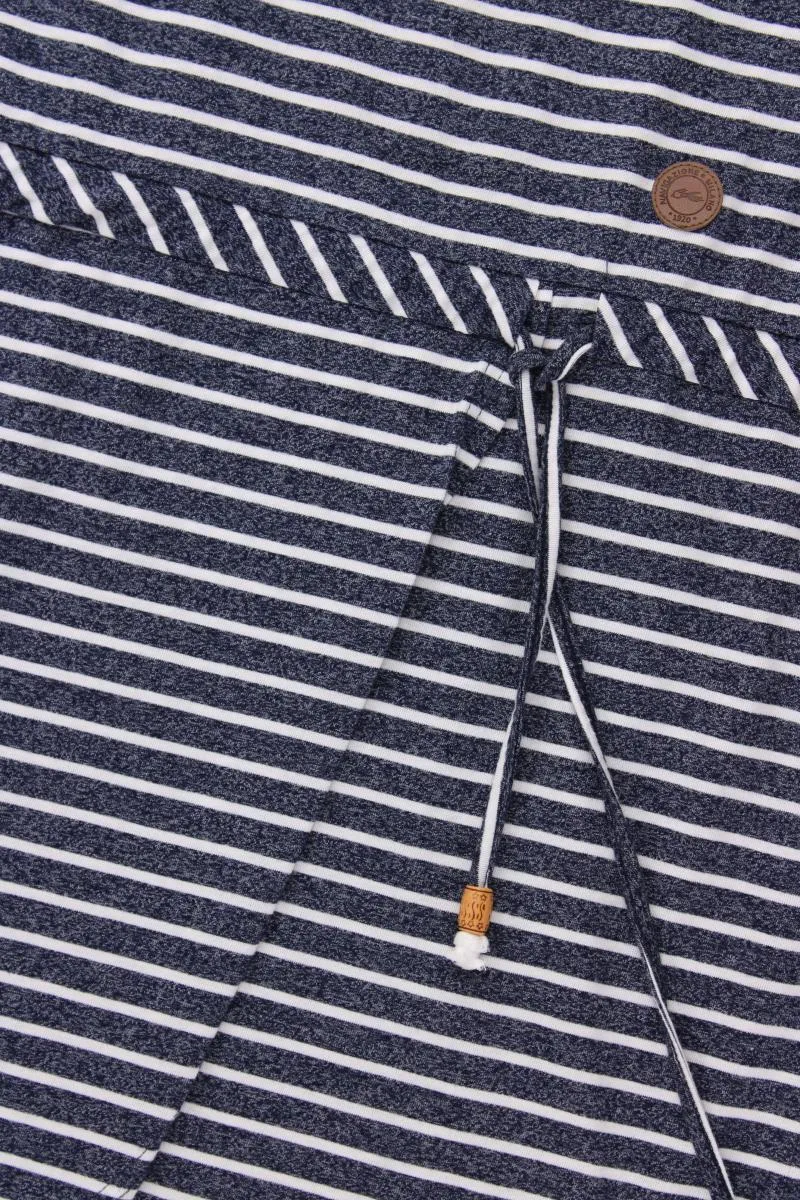 Navigazione Jerseykleid Gr. 42 gestreift Kurzarm blau