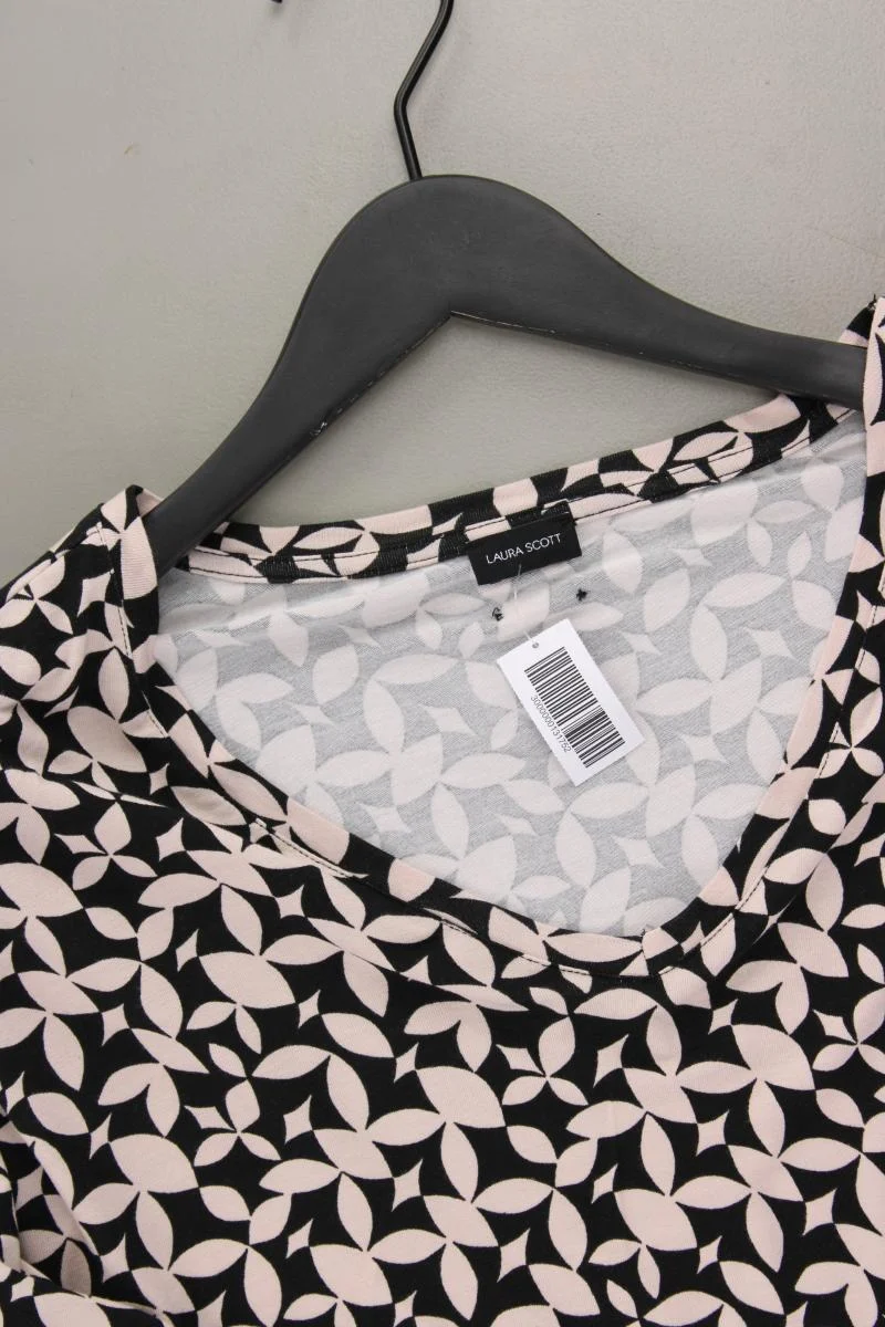 Laura Scott Printshirt Gr. 46 geometrisches Muster 3/4 Ärmel creme aus Viskose