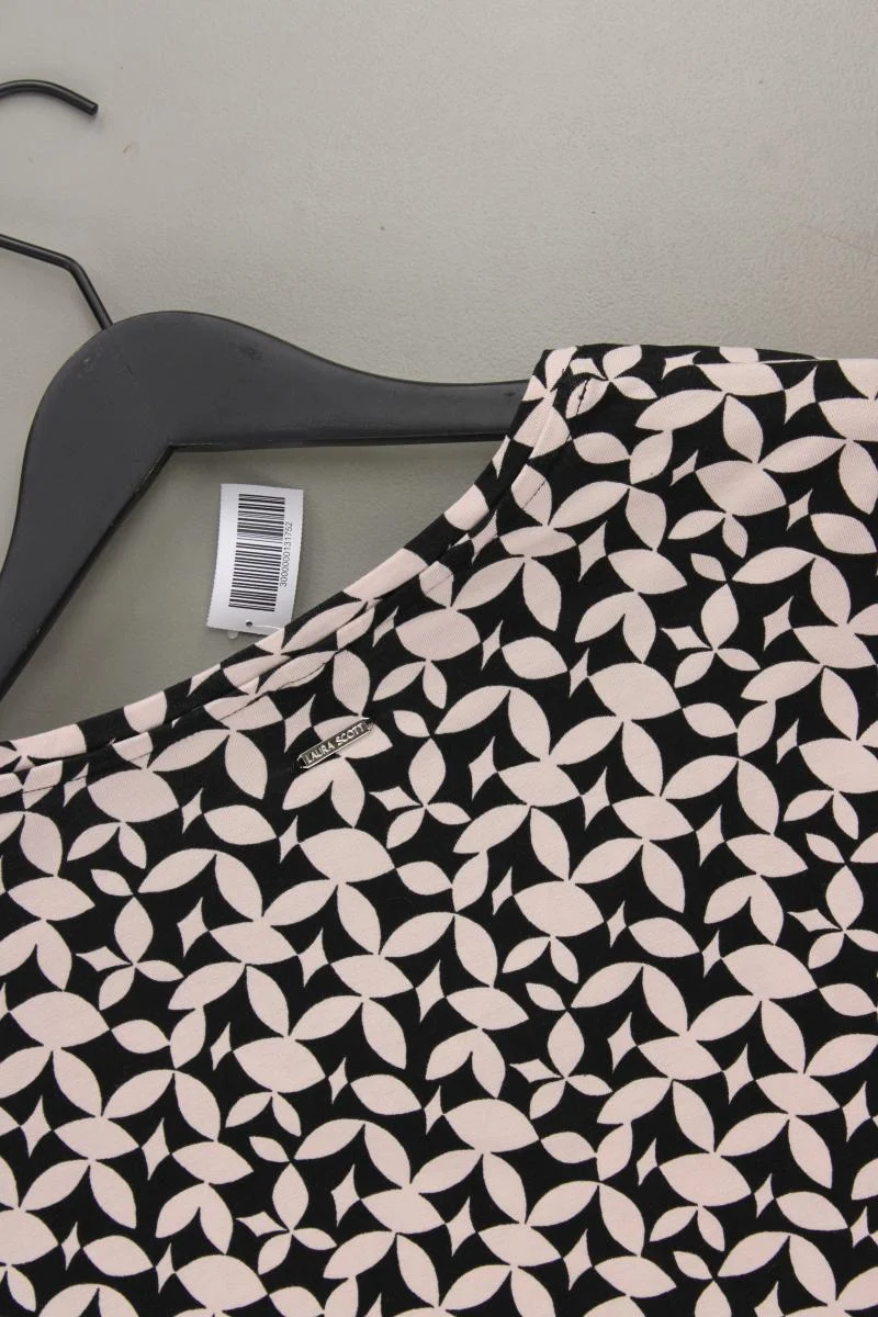 Laura Scott Printshirt Gr. 46 geometrisches Muster 3/4 Ärmel creme aus Viskose