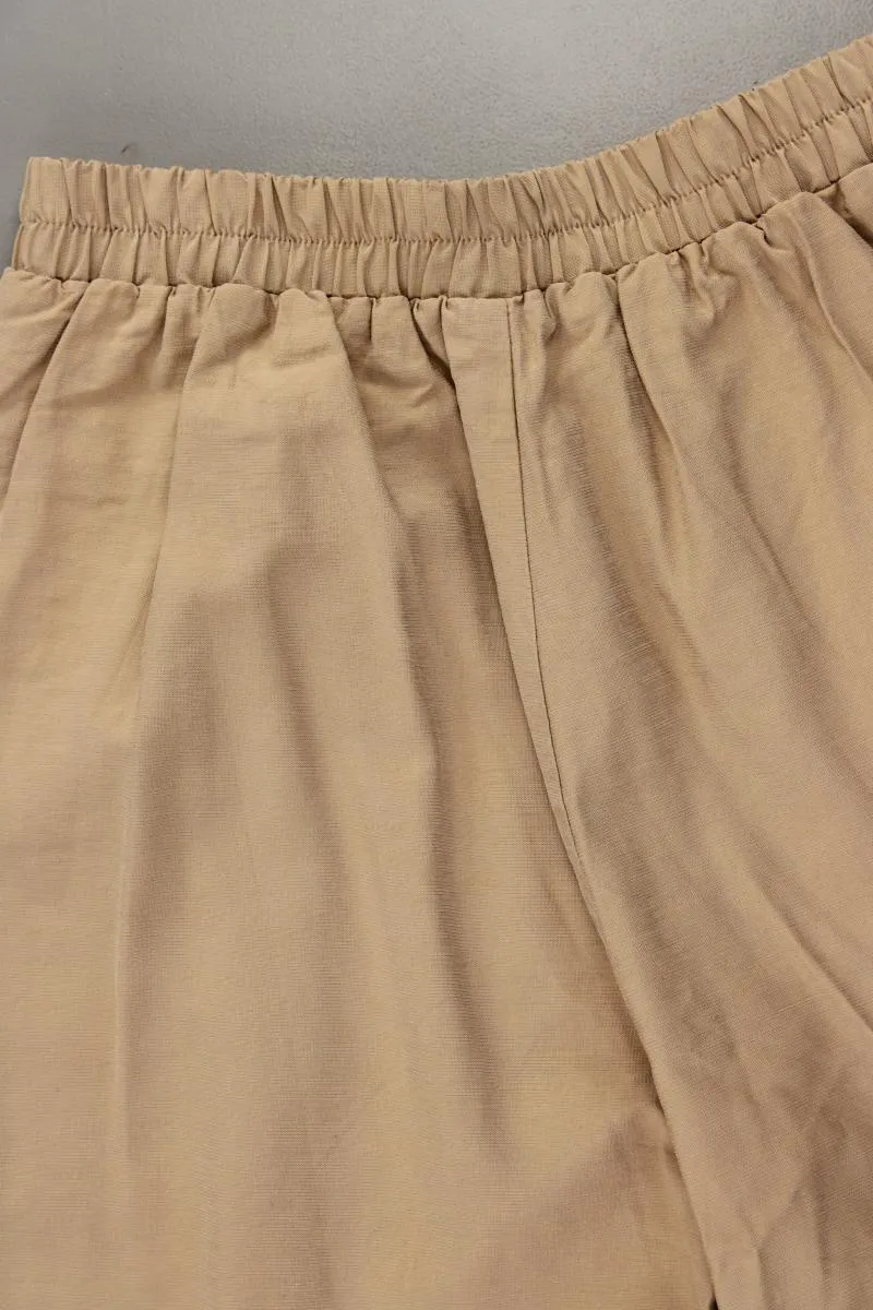 YAS Stoffhose Gr. M braun aus Viskose