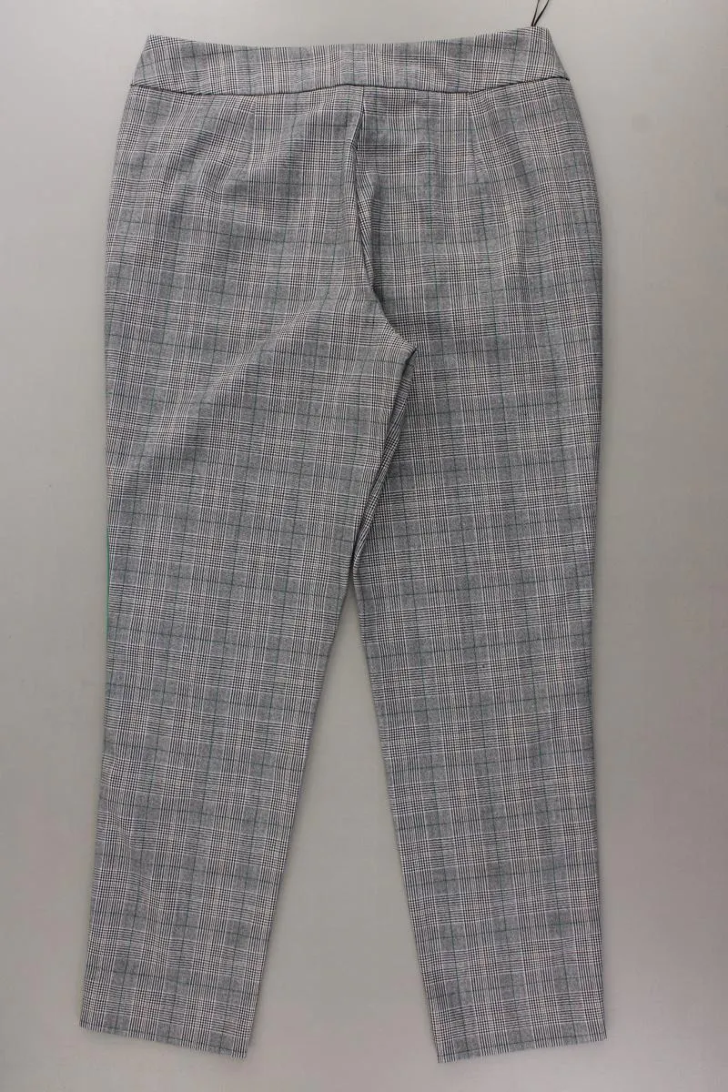 comma, Stoffhose Gr. 38 kariert neuwertig grau aus Polyester