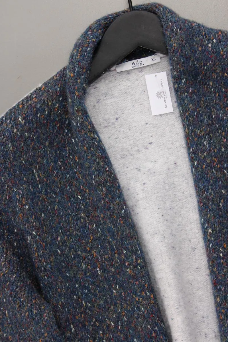 edc by Esprit Strickjacke Gr. XS Langarm mehrfarbig aus Polyester