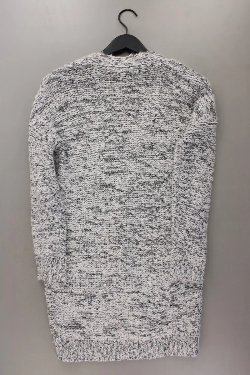 Tom Tailor (Denim) Strickjacke mit Glitzer Gr. XS Langarm grau aus Polyacryl