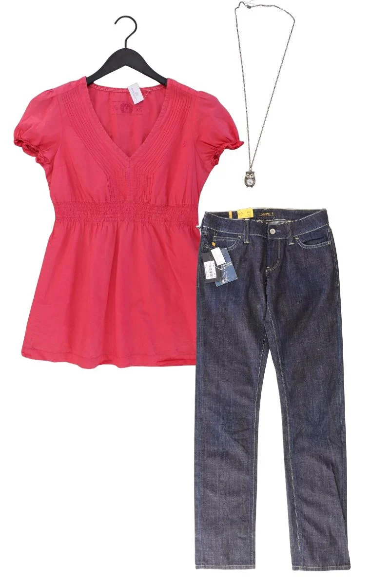 Second Hand Outfit Größe XS mit edc by Esprit Kurzarmbluse in Gr. XS