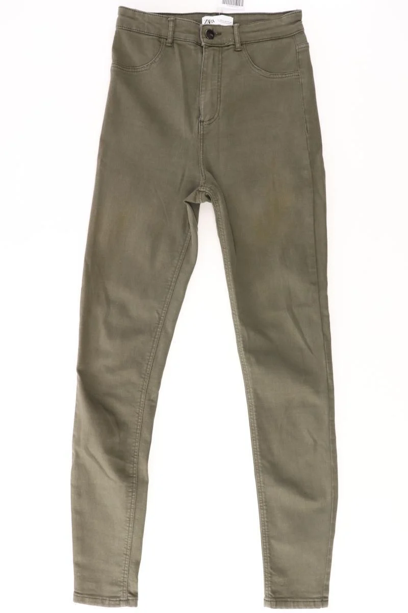 Zara Stretchhose Gr. 36 olivgrün