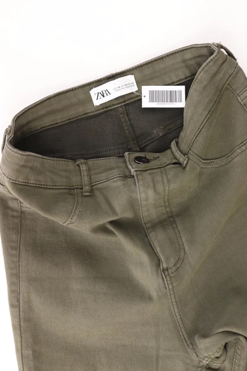Zara Stretchhose Gr. 36 olivgrün