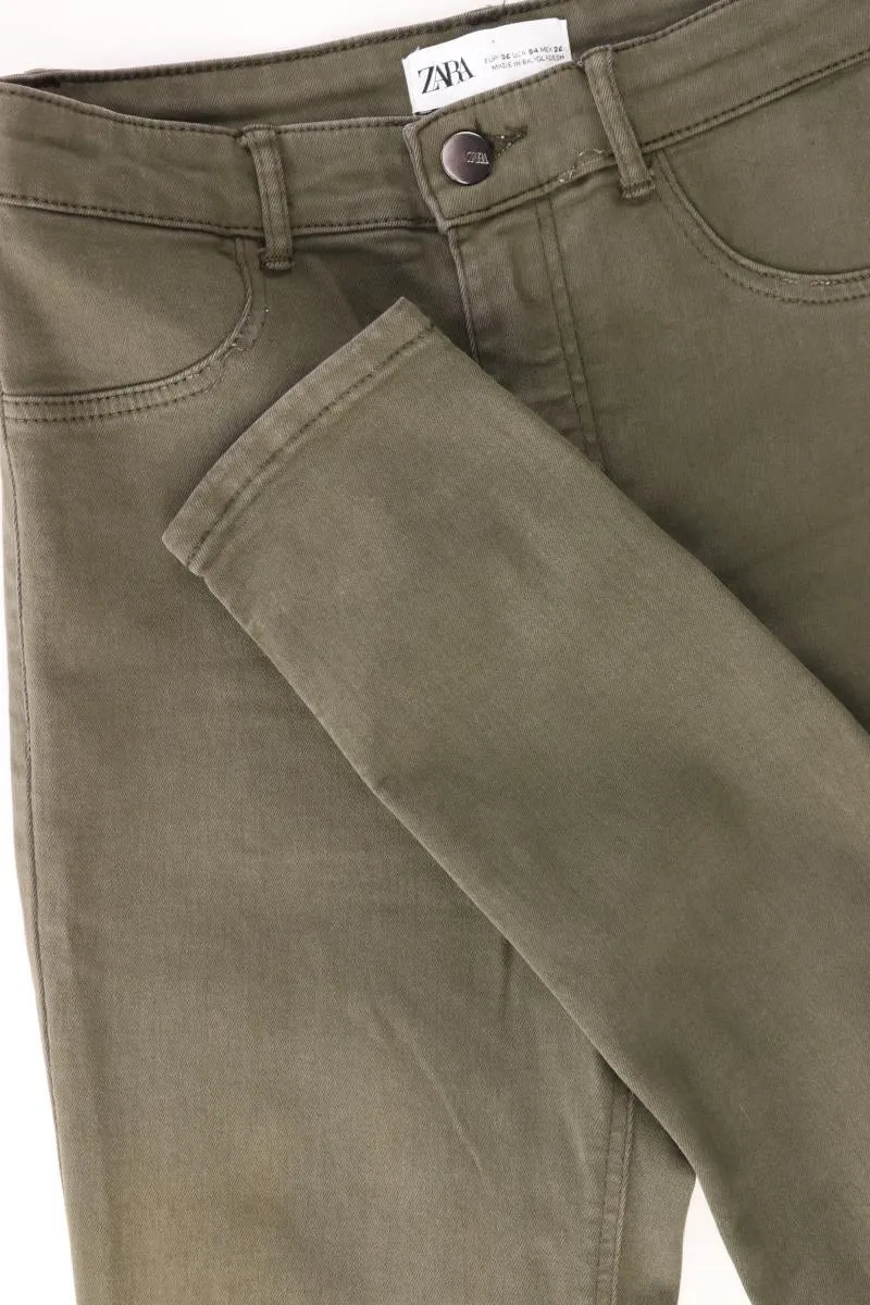 Zara Stretchhose Gr. 36 olivgrün