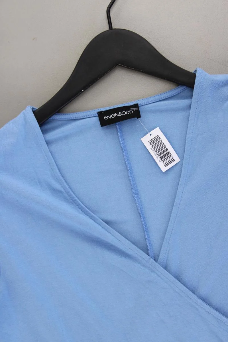 Even & Odd Jerseykleid Gr. L Kurzarm blau aus Viskose