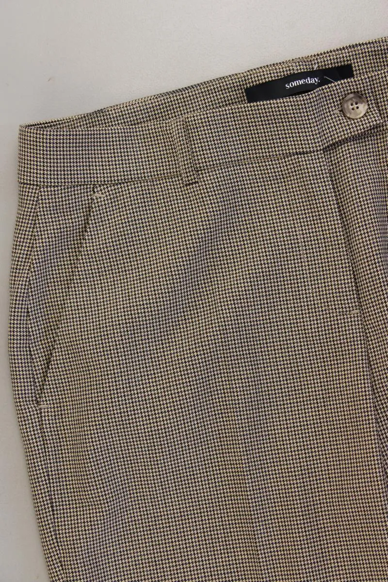 someday. Hose Modell Celli Vichy Gr. 40 hahnentritt braun aus Polyester