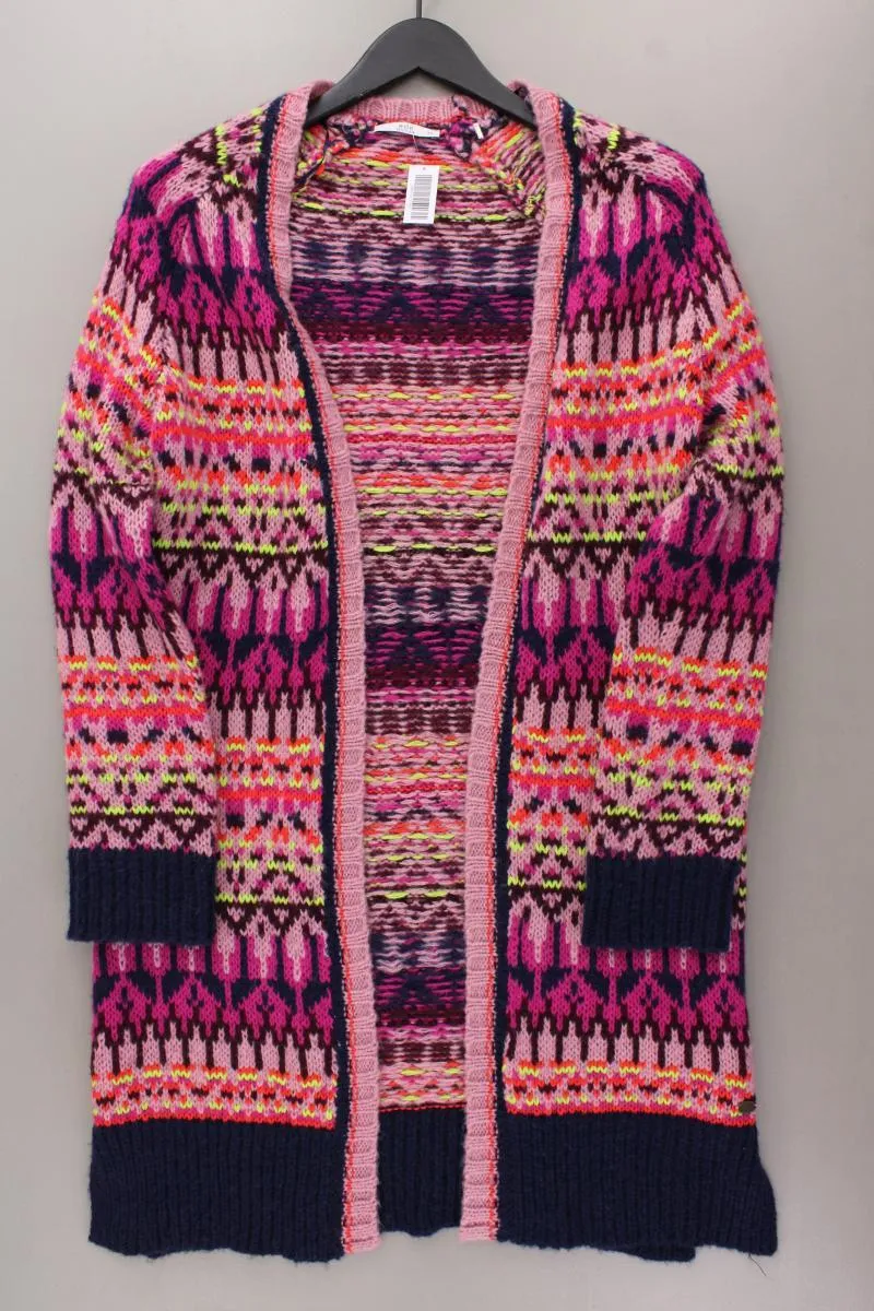 edc by Esprit Strickjacke Gr. XS mit Faire-Isle-Muster Langarm mehrfarbig
