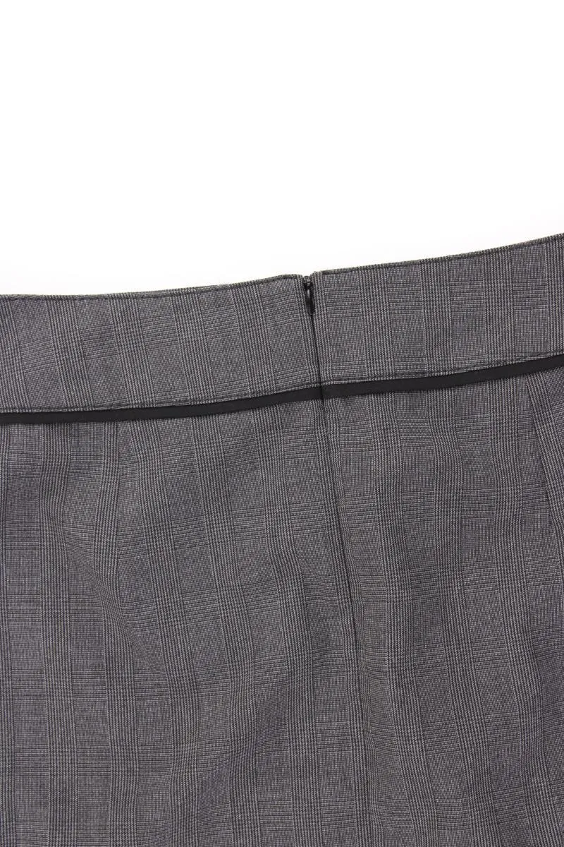 comma, Bleistiftrock Gr. 40 neuwertig grau aus Polyester
