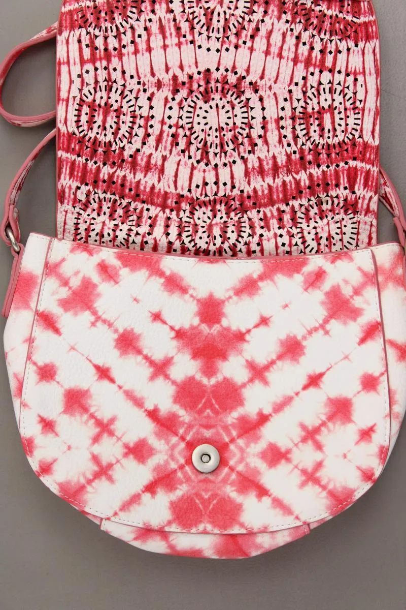 Desigual Umhängetasche mit Batikmuster neuwertig rot aus Polyurethan