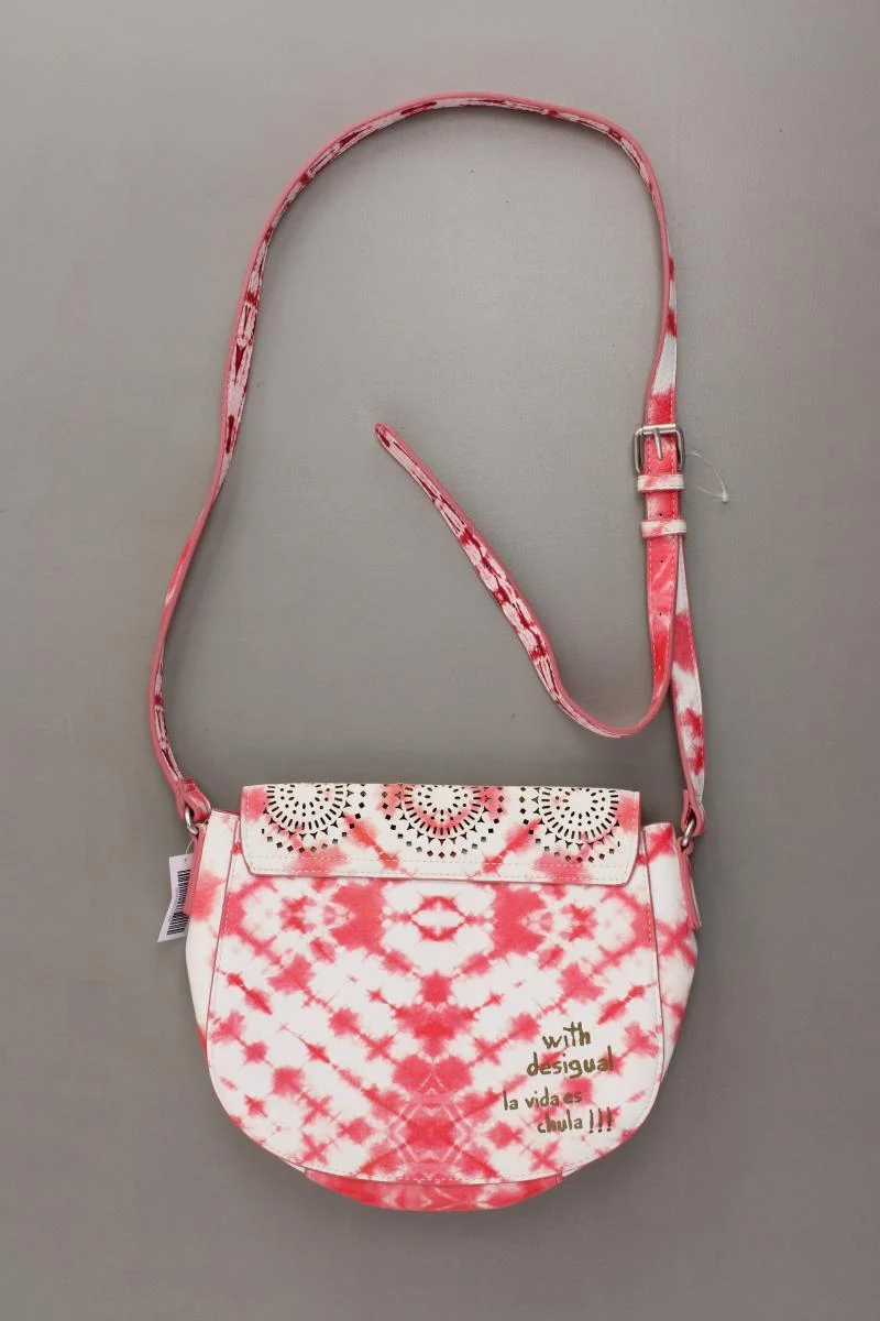 Desigual Umhängetasche mit Batikmuster neuwertig rot aus Polyurethan